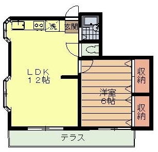 ヴィラ上ノ山101の間取り