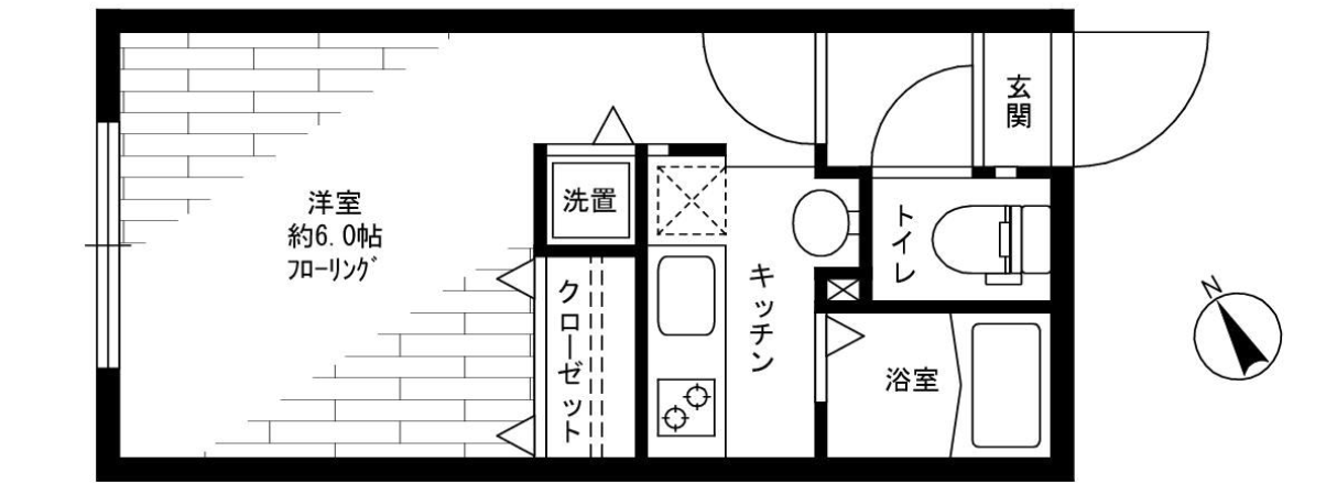 ZESTY若林II(ゼスティ若林II)102の間取り