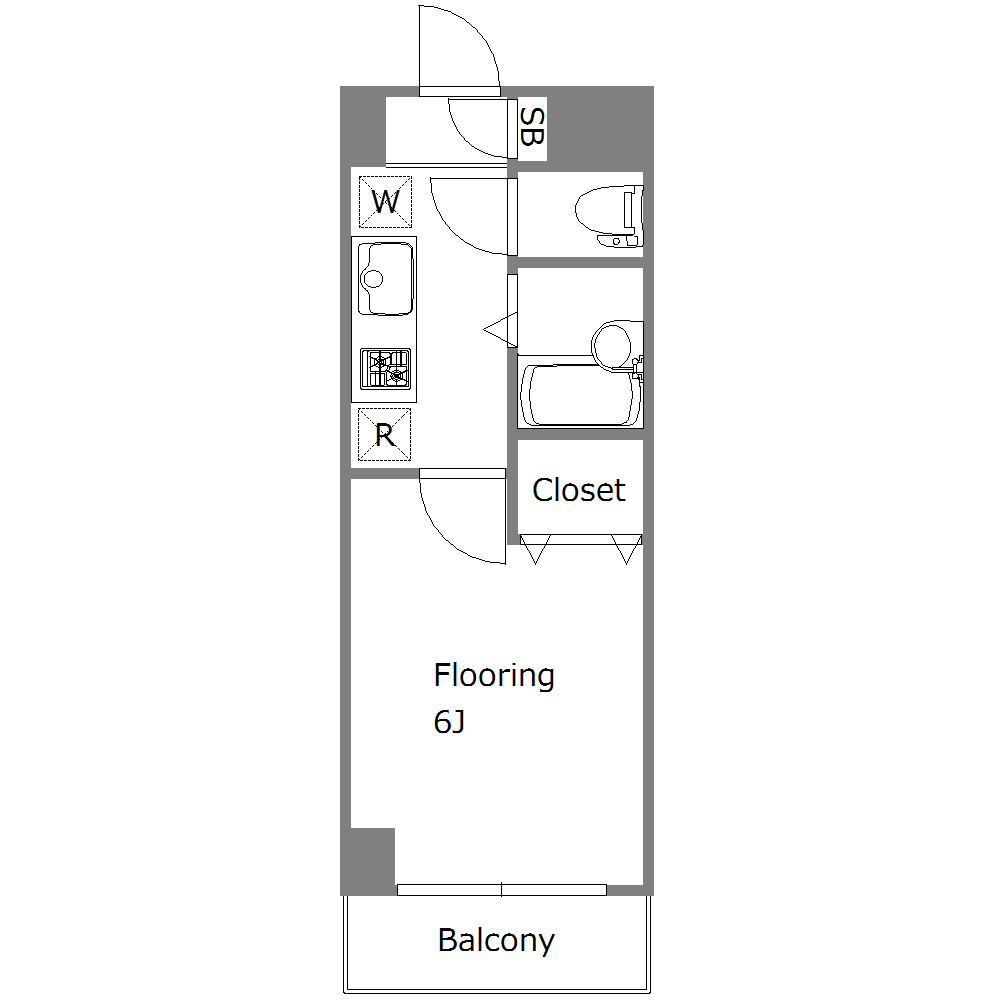 レイクヒルズ405の間取り