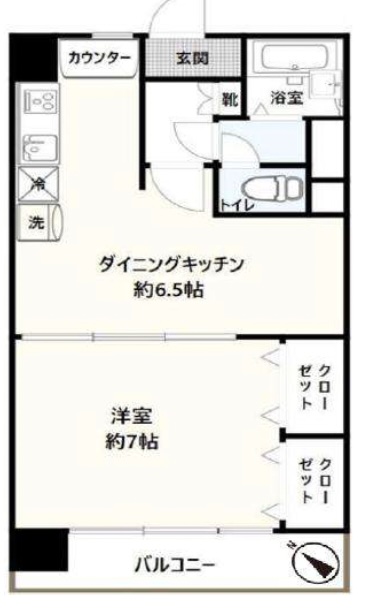 パラシオン恵比寿101の間取り