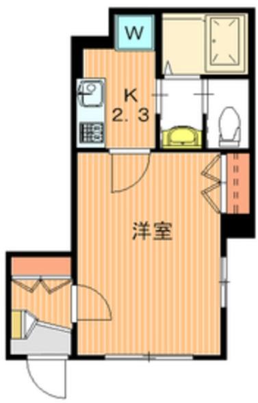 ソレイユ若林102の間取り