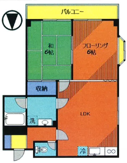 ローズマリー三軒茶屋502の間取り