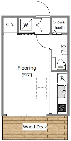 ステューディオコルト中目黒104の間取り