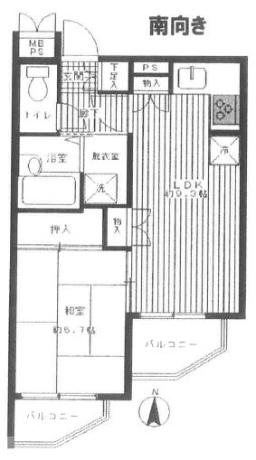 セザール渋谷204の間取り