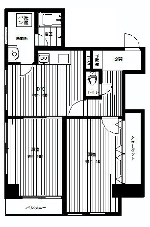 松涛ハウス308の間取り