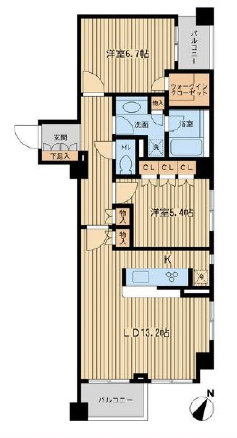 レジデンス三宿301の間取り