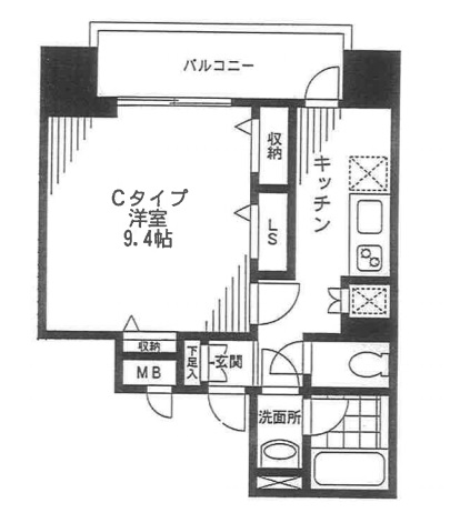 ファイブフォー白金603の間取り