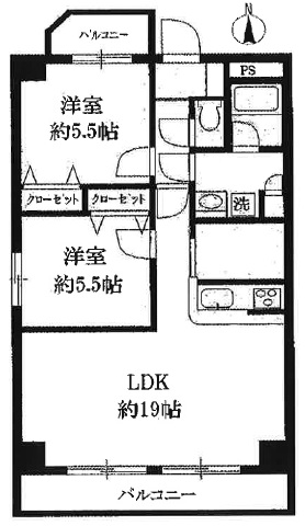 藤和若林コープ801の間取り