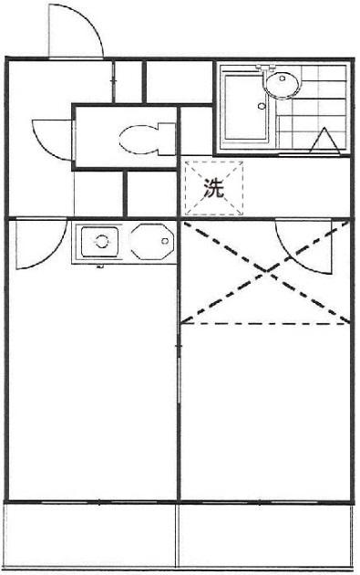 クレッセント三軒茶屋303の間取り