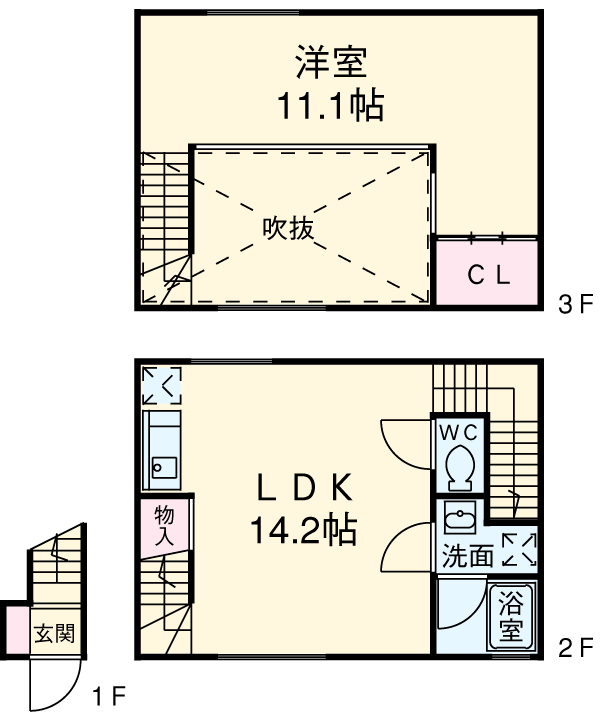 カルティエラタン三軒茶屋23の間取り