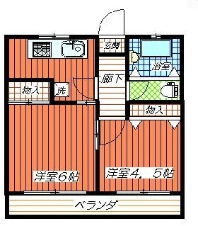 鈴木フラット202の間取り