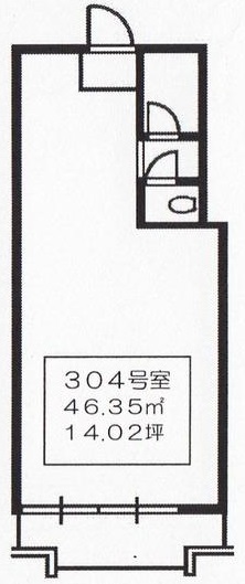 光雲閣304の間取り