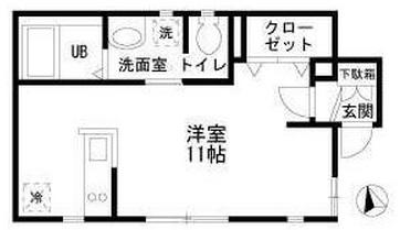 フルール恵比寿101の間取り