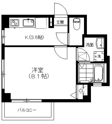 メゾン・デュ・パプティエ202の間取り