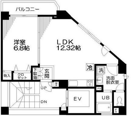 ハウスオブエビス201の間取り