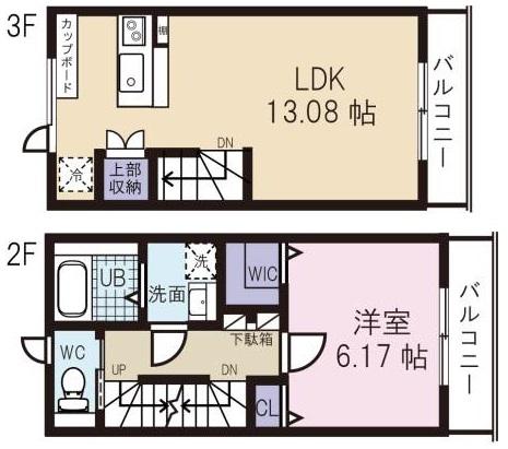 Laule'a(ラウレア)三宿202の間取り