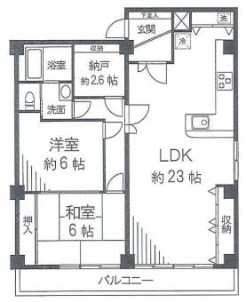 秀和第一南平台レジデンス501の間取り