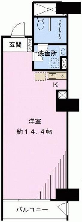 ニュー常磐松マンション705の間取り