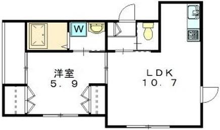 パークホワイト駒場101の間取り