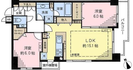 アーバンパレス広尾302の間取り