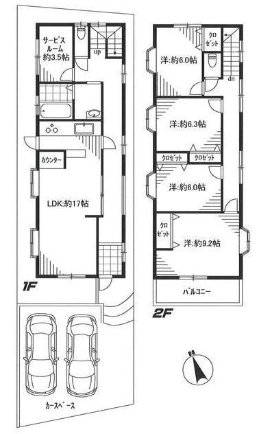 下馬2丁目戸建-の間取り