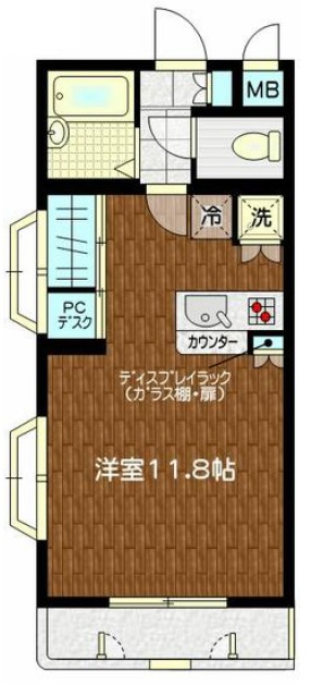 グラースビ若林403の間取り