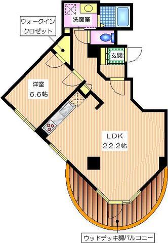 I.W.Place　Aobadai303の間取り