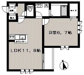 FLAX学芸大学304の間取り