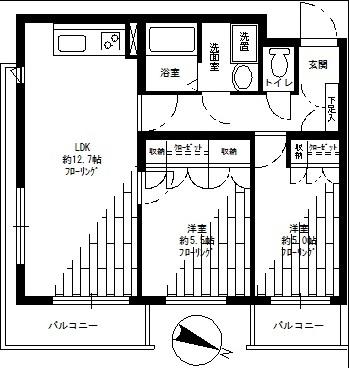 CASA上馬209の間取り