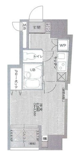 ロアール池尻大橋401の間取り