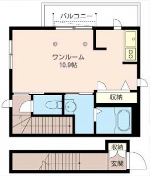 長者丸テラス202の間取り