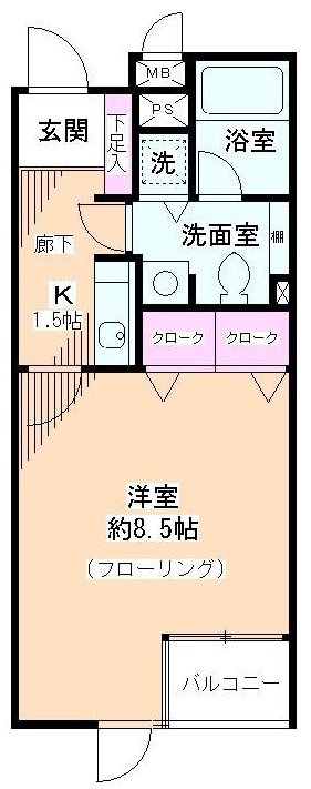 アルス渋谷松濤ウィルアージュ302の間取り