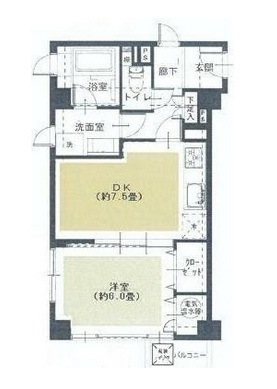 ロイヤル南麻布ガーデン206の間取り