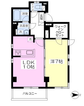 オーキス自由が丘501の間取り