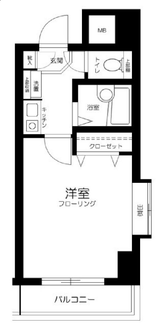 パークウェル三軒茶屋402の間取り