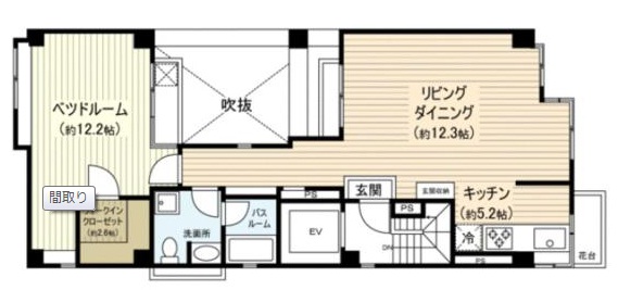 広尾マノア3階の間取り