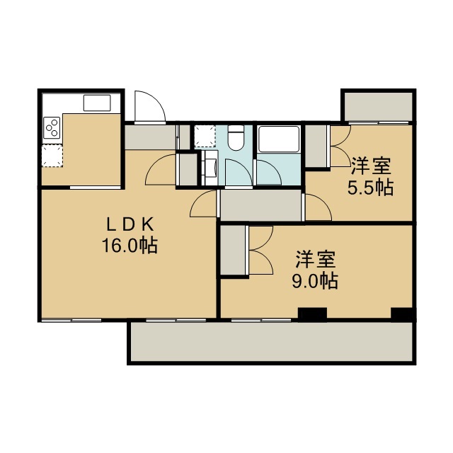 三田ロイヤル501の間取り