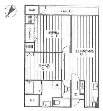 第三富士マンション205の間取り