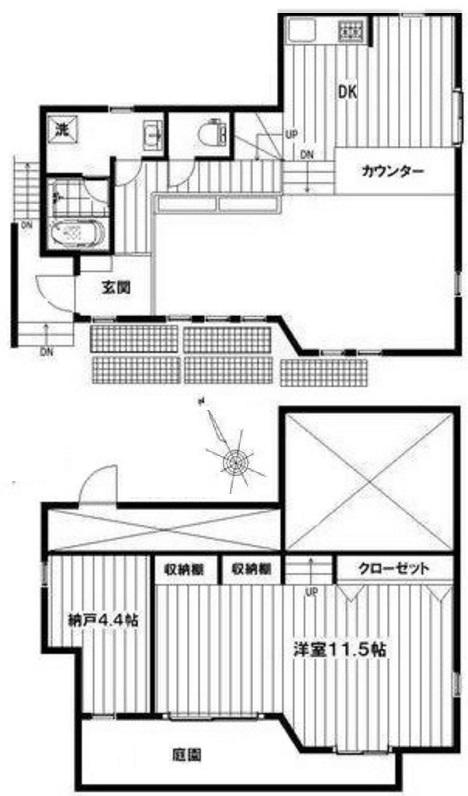 LA BARCA　(ラ　バルカ)1階号室の間取り