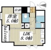 メゾン・ド・ヴィレ三軒茶屋301の間取り