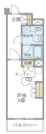 ウィズウィース渋谷神南205の間取り