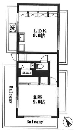 小川ビル4Fの間取り