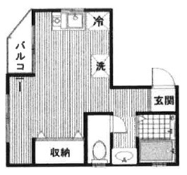 ロゼッタ三茶101の間取り