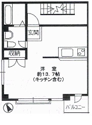 シークエンス中目黒ビル301の間取り