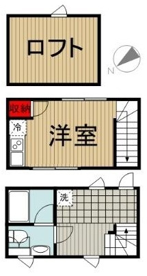 PRESTIGE長屋三軒茶屋?の間取り