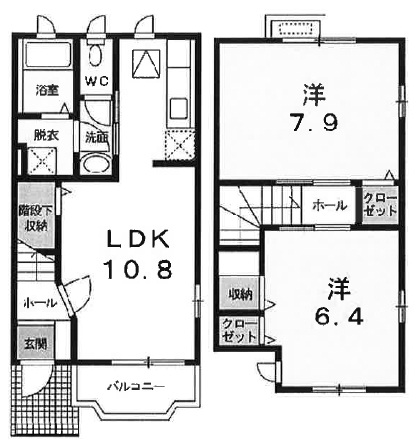 上馬1丁目新築テラスハウス102の間取り