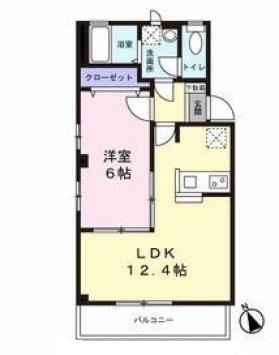 ミオカーサ恵比寿南301の間取り