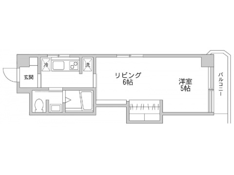 新一の橋ハイツ802の間取り