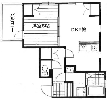 ラディウーズ藤城(Radieuse Fujishiro)301の間取り