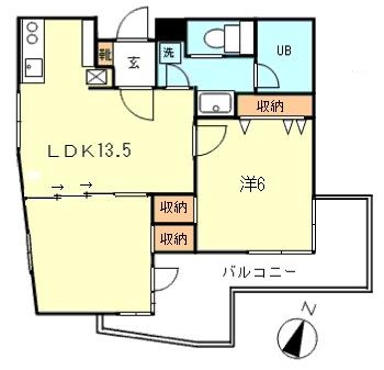 LIFE ZONE 祐天寺(ライフゾーン祐天寺)303の間取り